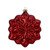 Glass Snowflake Christmas Ornaments - 3.75-Inch (100mm) - Red and Silver - 4ct - IMAGE 4