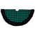 48" Green and Black Plaid Plush Christmas Tree Skirt - IMAGE 4