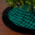 48" Green and Black Plaid Plush Christmas Tree Skirt - IMAGE 1