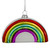4" Shiny Arched Rainbow Hanging Glass Christmas Ornament - IMAGE 1