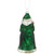 5.5" Nordic Green and Silver Santa Hanging Glass Christmas Ornament - IMAGE 4