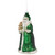 5.5" Nordic Green and Silver Santa Hanging Glass Christmas Ornament - IMAGE 3