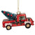 4" Retro Red Country Truck with Tree Hanging Christmas Ornament - IMAGE 3