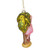 4" Pink Flamingo with Palm Tree Glass Christmas Ornament - IMAGE 4