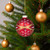 Glittered Snowflakes Christmas Glass Ball Ornaments - 2.5" (60mm) - Red - 4ct - IMAGE 3
