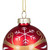 Glittered Snowflakes Christmas Glass Ball Ornaments - 2.5" (60mm) - Red - 4ct