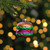 2.25" Brown, Green, and Red Glass Hamburger Christmas Ornament - IMAGE 2