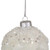 Frosted Pine Cone Glass Christmas Ornament - 3.75" - White - IMAGE 4