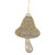 4.75" Champagne Gold Mushroom Glass Christmas Ornament - IMAGE 4