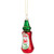 Glittered Bottle of Hot Sauce Glass Christmas Ornament - 4" - Red and Green - IMAGE 5