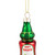 Glittered Bottle of Hot Sauce Glass Christmas Ornament - 4" - Red and Green - IMAGE 6
