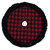 48" Red and Black Plaid with Polka Dots Christmas Tree Skirt - IMAGE 2