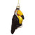 4.75" Black and Gold Glass Toucan Bird Christmas Ornament - IMAGE 3