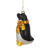 Glass Penguin Christmas Ornament - 3.75" - Black, White and Yellow - IMAGE 3