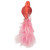 5.5" Red Bird with Pink Feather Tail Glass Clip On Christmas Ornament - IMAGE 6