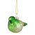 4" Green and White Glass Bird Christmas Ornament - IMAGE 3