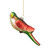 6.5" Yellow and Red Parrot Glass Christmas Ornament - IMAGE 1