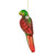 6.5" Yellow and Red Parrot Glass Christmas Ornament - IMAGE 3