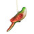 6.5" Yellow and Red Parrot Glass Christmas Ornament - IMAGE 5