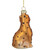 4" Black and Orange Glass Leopard Christmas Ornament - IMAGE 5