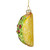 3.5" Yellow Taco Glass Christmas Ornament - IMAGE 3