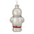 3.5" White and Gold Glass Astronaut Christmas Ornament - IMAGE 5