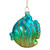 Tropical Fish Glass Christmas Ornament - 3" - Turquoise and Yellow - IMAGE 4
