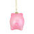 4" Pink Pig Glass Christmas Ornament - IMAGE 5