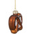 2.75" Bronze and White Holiday Collections Salted Pretzel Glass Christmas Ornament - IMAGE 3