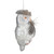 5" Silver and Brown Glass Snow Owl Christmas Ornament - IMAGE 4