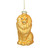 Standing Lion Glass Christmas Ornament - 4.25" - Golden Yellow - IMAGE 1