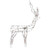 48-Inch Lighted White Standing Reindeer Animated Outdoor Christmas Decoration - IMAGE 1