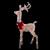 52" Lighted White Mesh Standing Buck Outdoor Christmas Decoration - Clear Lights - IMAGE 1