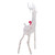 52" Lighted White Mesh Standing Buck Outdoor Christmas Decoration - Clear Lights - IMAGE 4