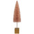 11" Rose Gold Bottle Brush Mini Sisal Christmas Tree - IMAGE 1