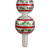 14.75" White, Red and Green Glass Finial Christmas Tree Topper - IMAGE 2