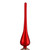 14.75" Red and White Glass Finial Christmas Tree Topper - IMAGE 3
