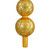 14.75" Gold Glitter Glass Finial Christmas Tree Topper - IMAGE 2