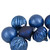 Set of 12 Blue Finial and Glass Ball Christmas Ornaments - IMAGE 2