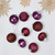 Onion and Glass Ball Christmas Ornaments - 3.25" - Burgundy and Purple - 9ct - IMAGE 1