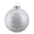 Set of 4 Silver Glass Ball Christmas Ornaments 3.25" (80mm) - IMAGE 3