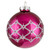 Set of 4 Pink Glass Ball Christmas Ornaments 3.25-Inch (80mm) - IMAGE 2