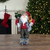 18" Standing Santa Christmas Figure Carrying Presents and a Sled - IMAGE 2