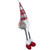 20.5" Red, Gray and White Plaid Sitting Gnome Christmas Decoration - IMAGE 5