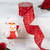 Hearts Valentine's Day Wired Craft Ribbon - 2.5" x 10 Yards - Red and White - IMAGE 1