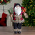 Standing Santa Christmas Figure Decoration with Snow Shoes and Bear - 18" - IMAGE 2