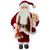 18" Standing Santa with a Plush Brown Bear Christmas Figure Decoration - IMAGE 1