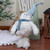 Plush Standing Yeti with Snowflake Scarf Christmas Figure - 23" - White and Blue - IMAGE 2