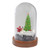 Lighted Santa and Christmas Tree Cloche Style Decoration - 7" - IMAGE 5