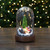 Lighted Santa and Christmas Tree Cloche Style Decoration - 7" - IMAGE 2